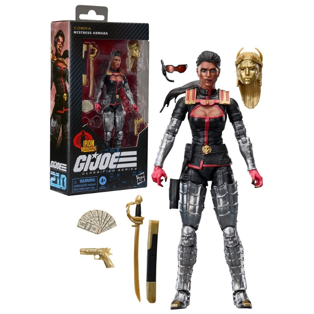 GI Joe Cobra Mistress Armada action figure with accessories and packaging