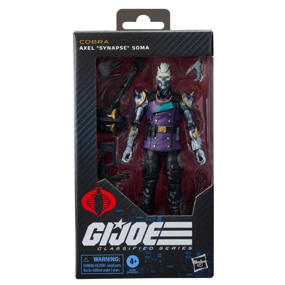 Cobra Axel Synapse Soma action figure in GI Joe Classified Series packaging