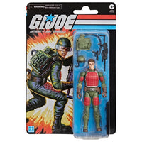 GI Joe Anthony Flash Gambello action figure in retro card packaging with accessories