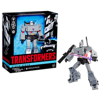 Studio Series Megatron Leader Class action figure with original packaging and purple energy weapon by Go Figment