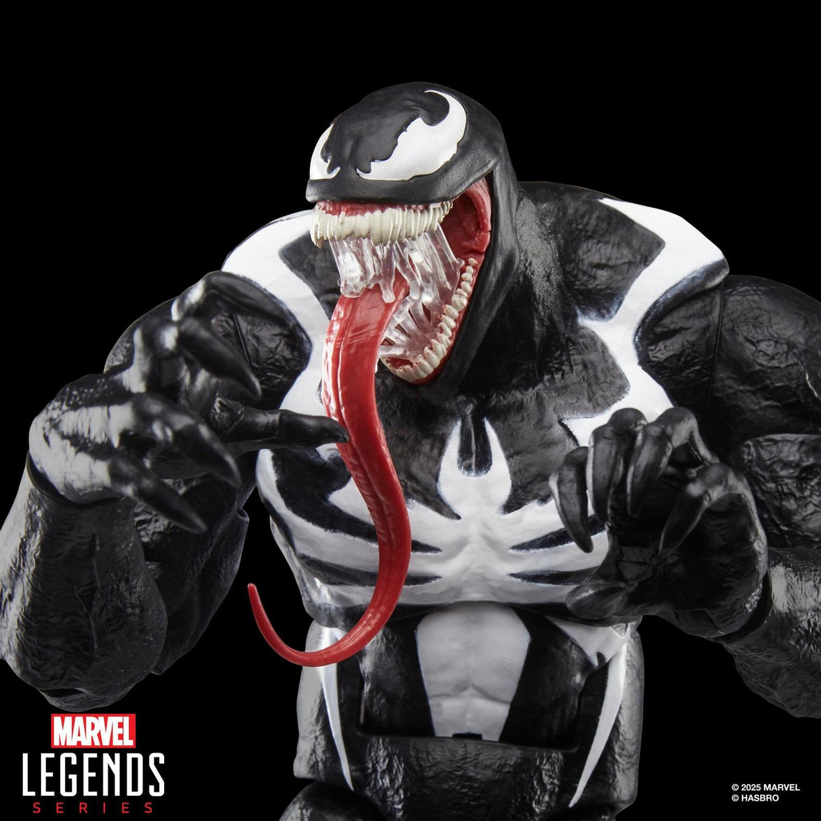 Hasbro Marvel Legends Venom Gamerverse 6-inch figure with detailed sculpt and extended tongue poseable action figure