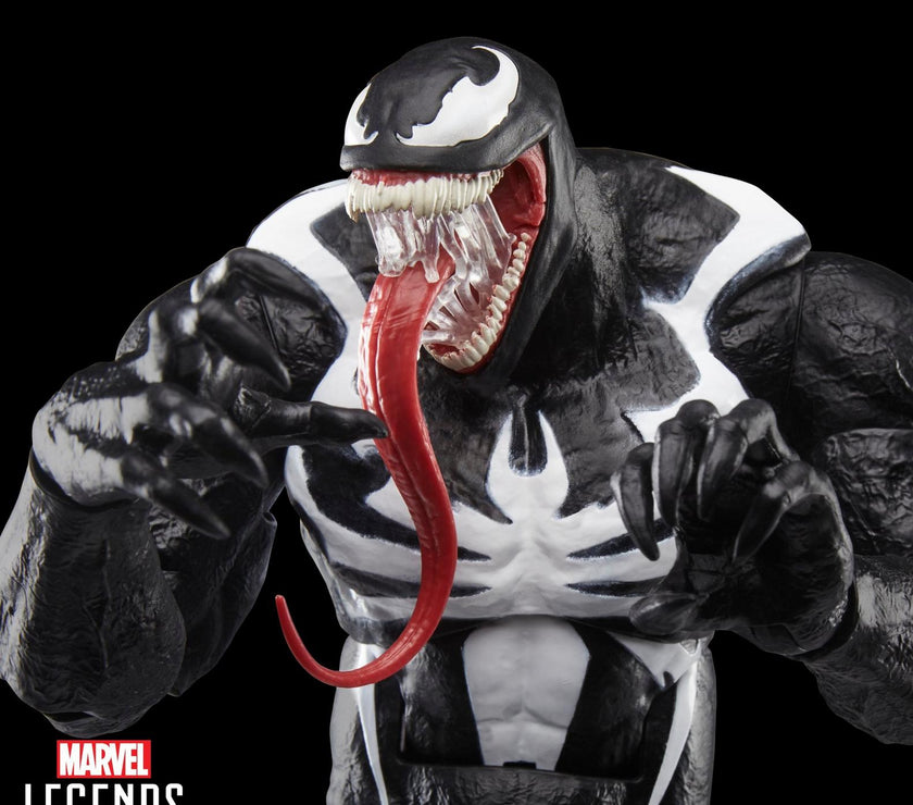 Hasbro Marvel Legends Venom Gamerverse 6-inch figure with detailed sculpt and extended tongue poseable action figure