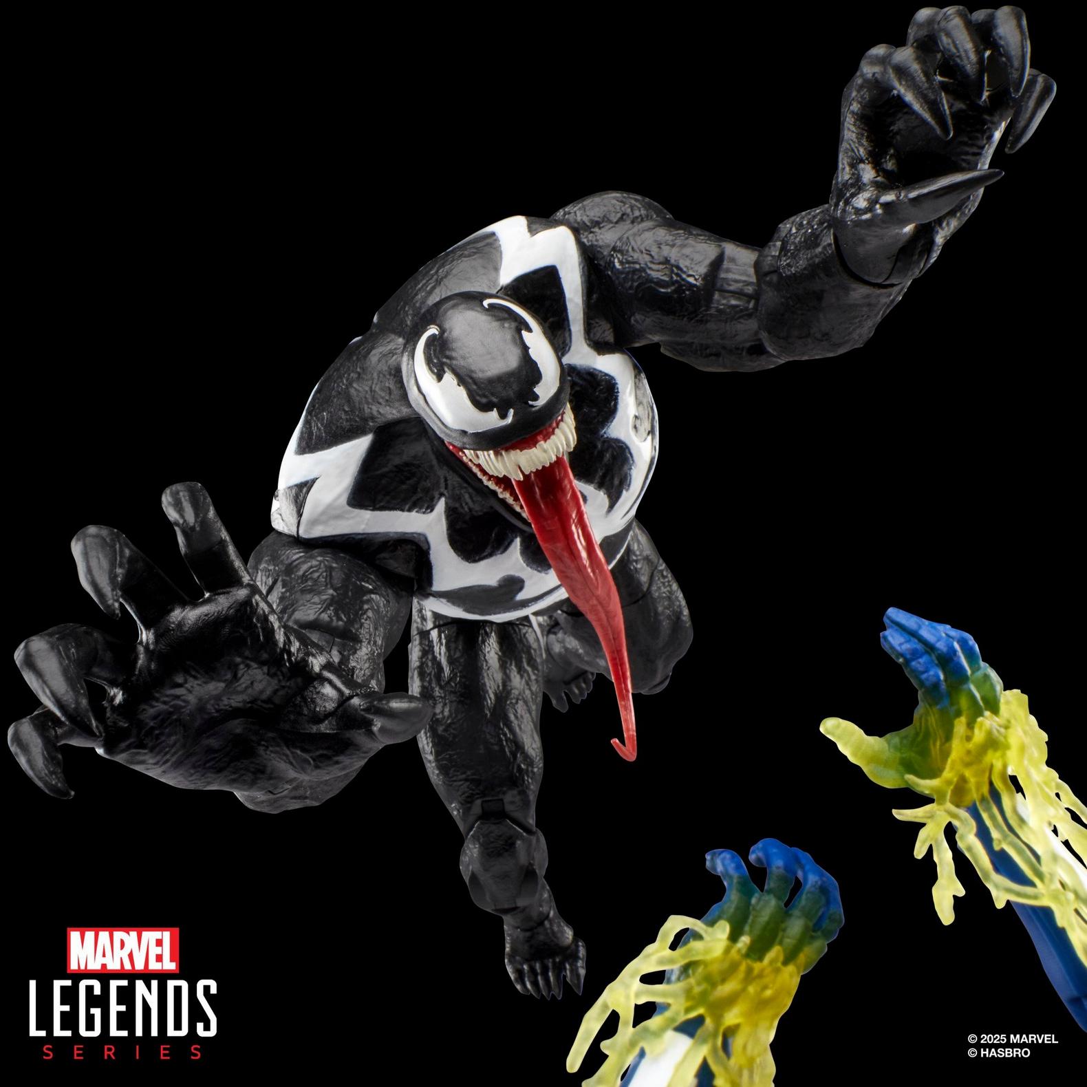 Hasbro Marvel Legends Venom Gamerverse 6-inch figure with articulated limbs and removable symbiote effects