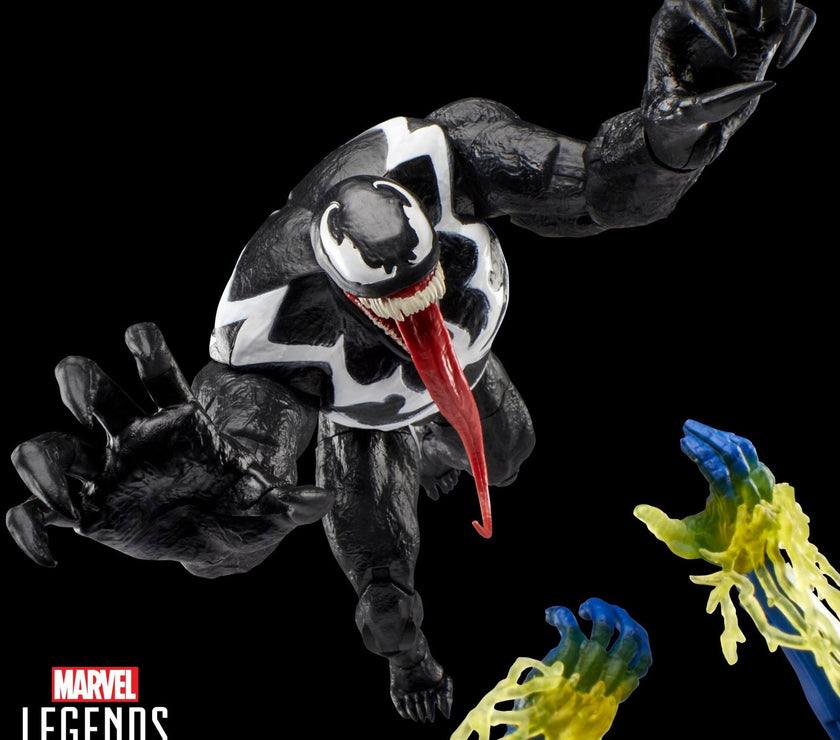 Hasbro Marvel Legends Venom Gamerverse 6-inch figure with articulated limbs and removable symbiote effects