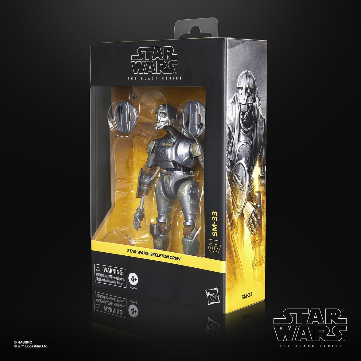 Star Wars Black Series SM-33 action figure by Hasbro in packaging with two arm accessories and detailed armor features