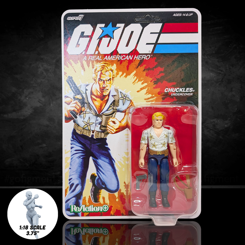 Chuckles G.I. Joe ReAction+ Wave 7 Figure (Movie Version) | GoFigment