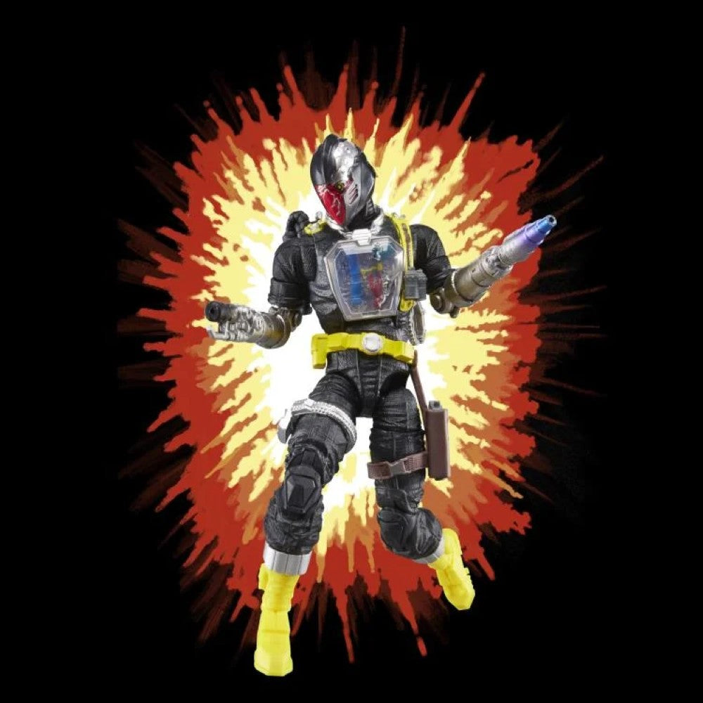 Hasbro G.I. Joe Classified Series Retro Cardback BAT Android Trooper 6-inch action figure with explosion background