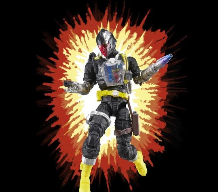 Hasbro G.I. Joe Classified Series Retro Cardback BAT Android Trooper 6-inch action figure with explosion background
