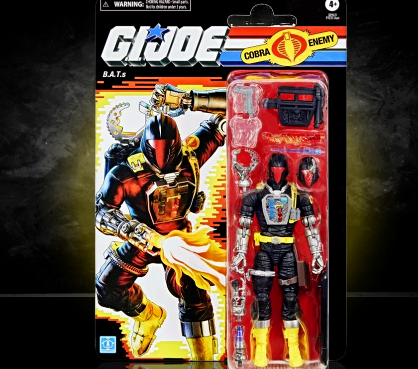 Hasbro G.I. Joe Classified Series Retro Cardback BAT Android Trooper 6-inch action figure in packaging with accessories