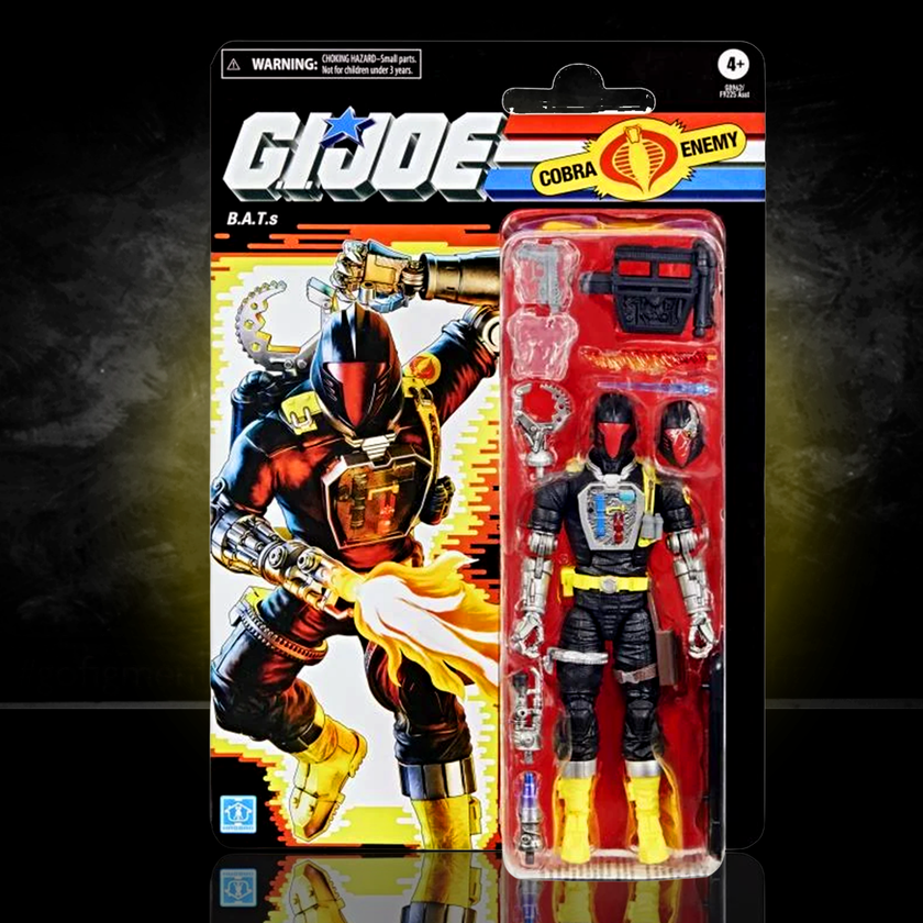 Hasbro G.I. Joe Classified Series Retro Cardback BAT Android Trooper 6-inch action figure in packaging with accessories