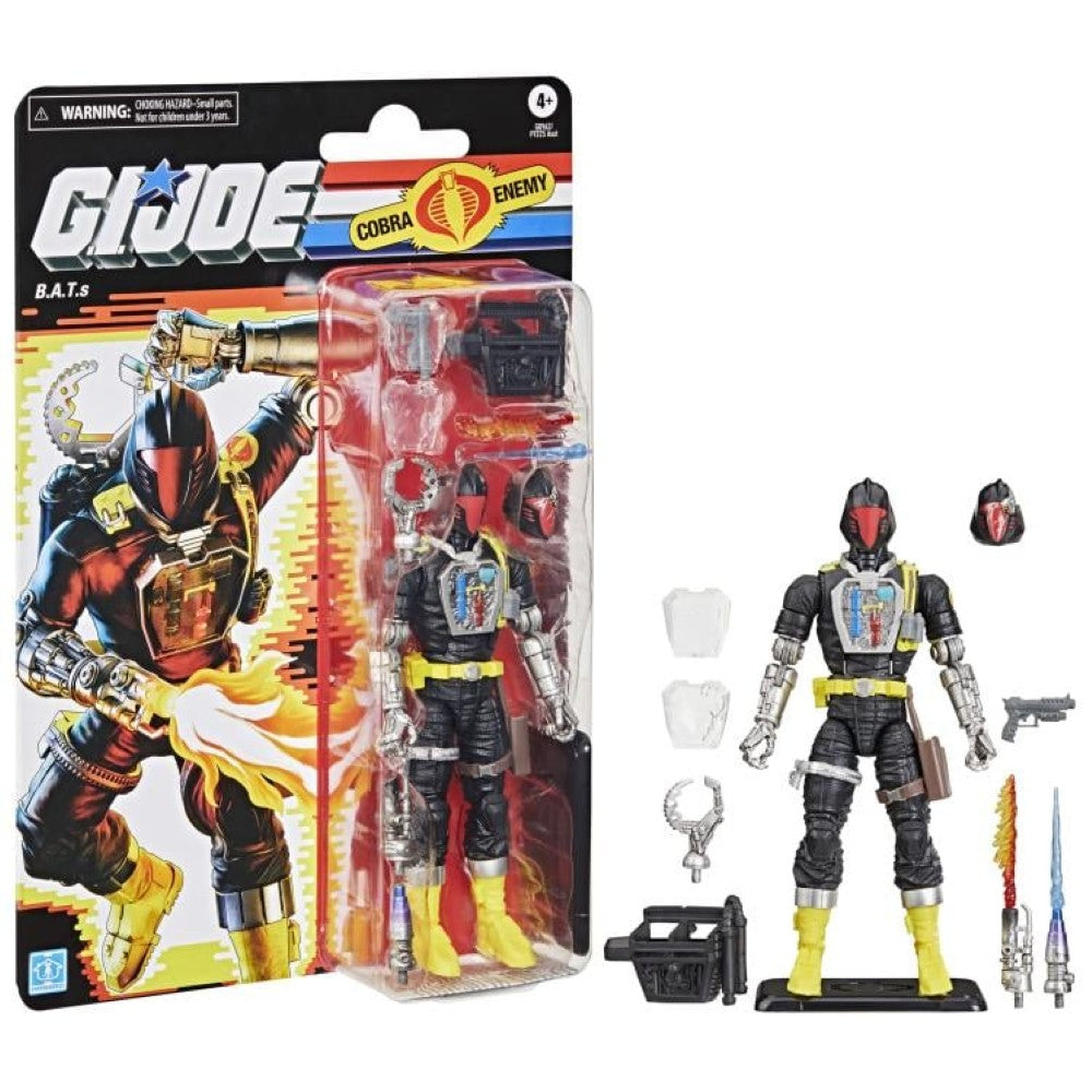 Hasbro G.I. Joe Classified Series Retro Cardback BAT Android Trooper 6-inch action figure with accessories and packaging