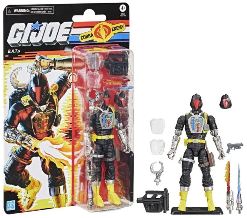 Hasbro G.I. Joe Classified Series Retro Cardback BAT Android Trooper 6-inch action figure with accessories and packaging