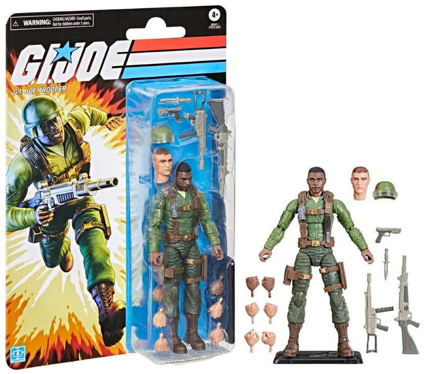 G.I. Joe Classified Series 2 Pack BUNDLE Retro Cardback G.I. Joe Trooper 6-Inch Action Figure