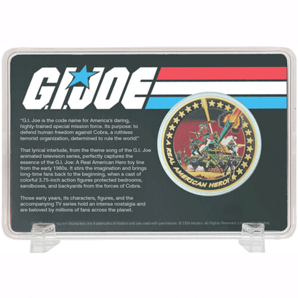 G.I. Joe: A Real American Hero - Limited Edition Coin - 60th Anniversary 24k Gold Plated