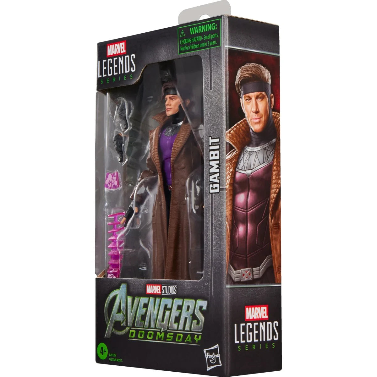 Gambit Marvel Legends Series Action Figure by Hasbro with Bo Staff and Charged Cards 6-Inch in package