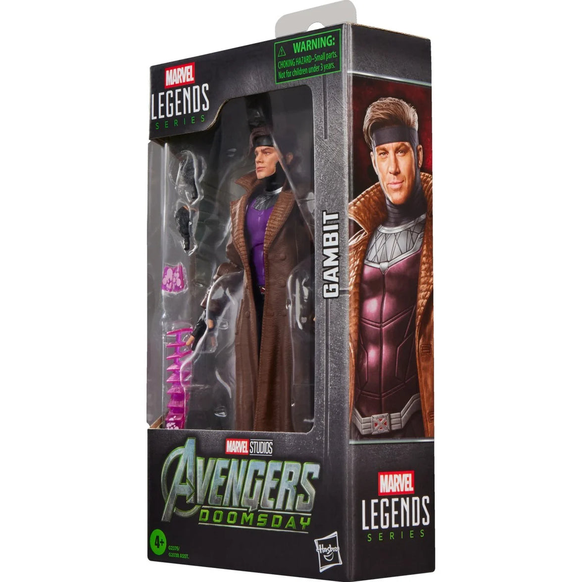 Gambit Marvel Legends Series Action Figure by Hasbro with Bo Staff and Charged Cards 6-Inch in package