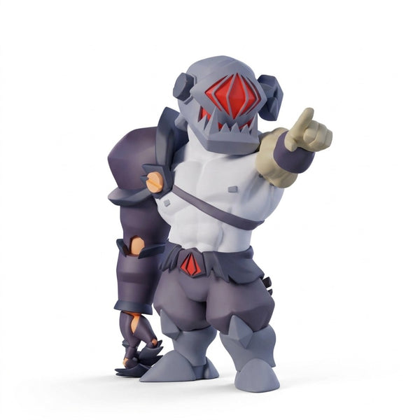 Warrick - 4" Animiniz Action Figure (Gameoverse) by Glitch Studios, gray armored collectible figure