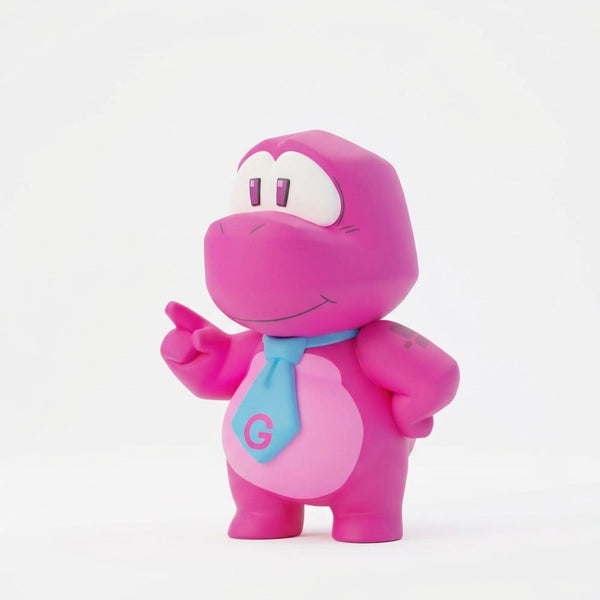 Gobbles - 4" Animiniz Action Figure (Gameoverse) by Glitch Studios, pink character collectible figure
