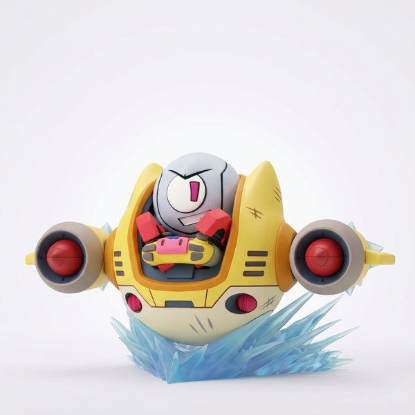 Kaboodle - 4" Animiniz Action Figure (Gameoverse) by Glitch Studios in a yellow flying vehicle