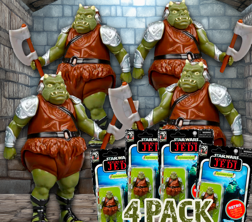 Kenner Gamorrean Guard Star Wars Retro Collection Return of the Jedi 4 Pack action figures bundle