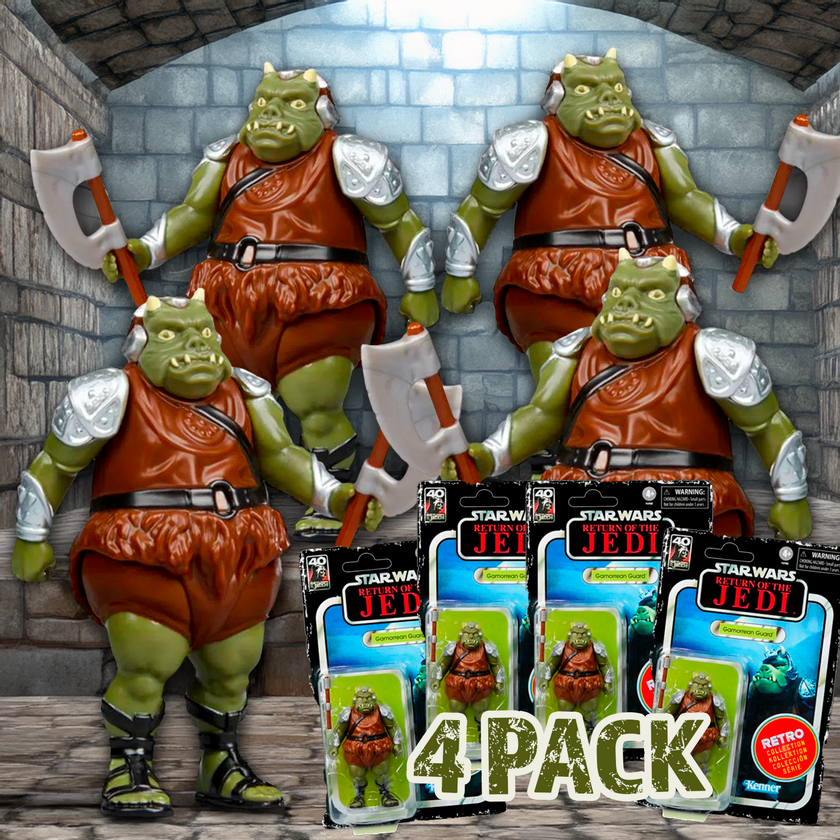 Kenner Gamorrean Guard Star Wars Retro Collection Return of the Jedi 4 Pack action figures bundle