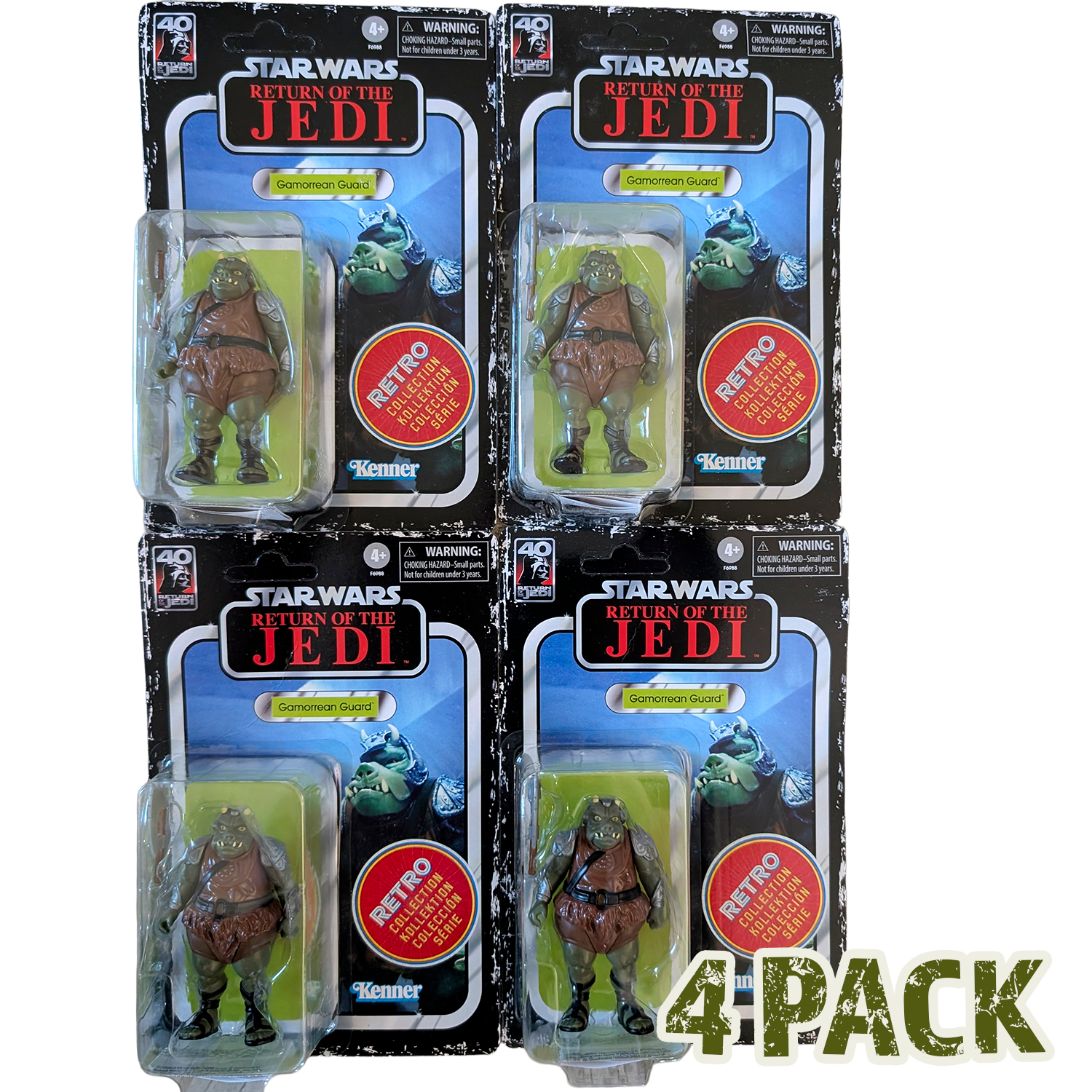 Kenner Star Wars Return of the Jedi Gamorrean Guard 4 Pack Retro Collection action figures bundle