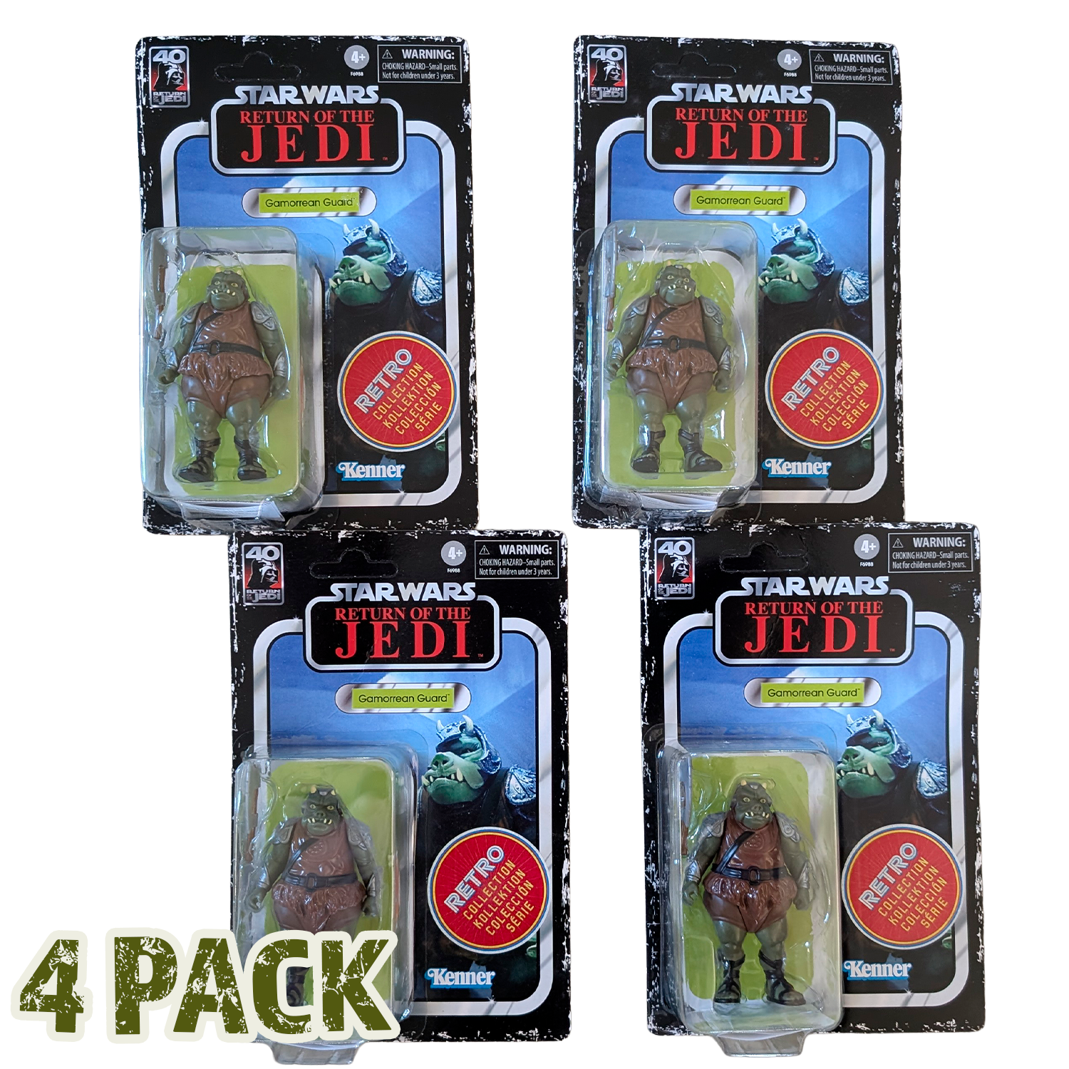 Kenner Star Wars Return of the Jedi Gamorrean Guard 4 Pack Retro Collection action figures bundle