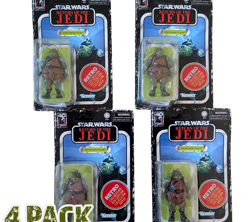 Kenner Star Wars Return of the Jedi Gamorrean Guard 4 Pack Retro Collection action figures bundle