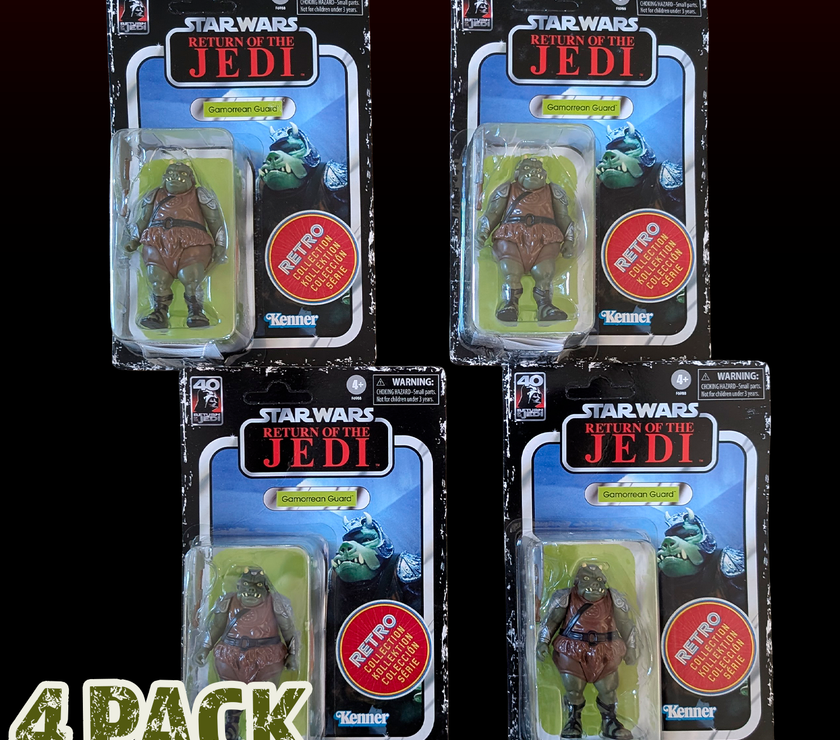 Kenner Star Wars Return of the Jedi Gamorrean Guard action figures 4 pack bundle retro collection
