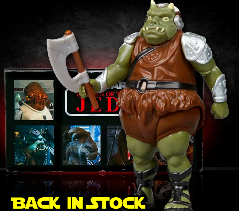 Kenner Gamorrean Guard action figure 1:18 scale from Star Wars Retro Collection ROTJ with axe, new in box