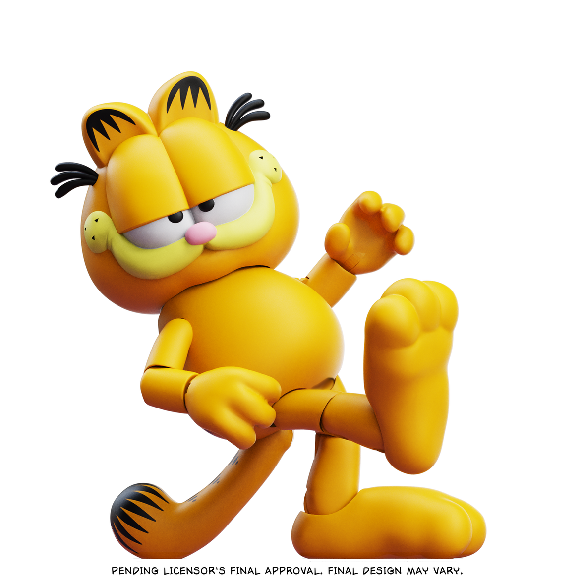 Garfield Action Figure - 25 Points of Articulation with Lasagna & Pooky - Classic Comic Cat Collectible