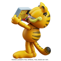 Garfield Action Figure - 25 Points of Articulation with Lasagna & Pooky - Classic Comic Cat Collectible