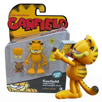Garfield Action Figure - 25 Points of Articulation with Lasagna & Pooky - Classic Comic Cat Collectible by Boss Fight Studio Llc