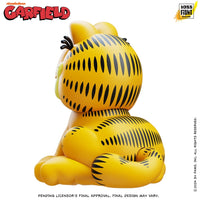 Garfield Full Scale Figure 1:1 Life Size Gigantic 20" tall by Boss Fight Studio Llc, rear view seated yellow cat