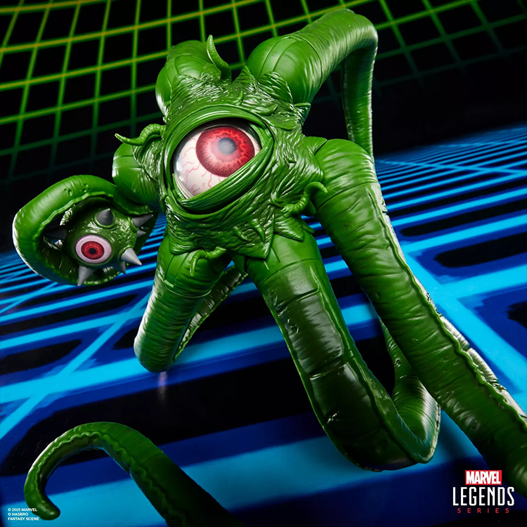 Marvel Legends Gamerverse Gargantos action figure with poseable tentacles and animated eye by Hasbro.