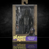General Ursus Planet of the Apes Legacy Series 7-Inch Scale Action Figure by Neca in detailed armor packaging