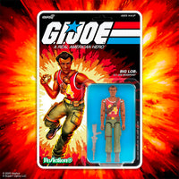 Hasbro G.I. Joe Big Lob ReAction 3.75-inch figure with 9 points articulation and accessories in vintage style packaging