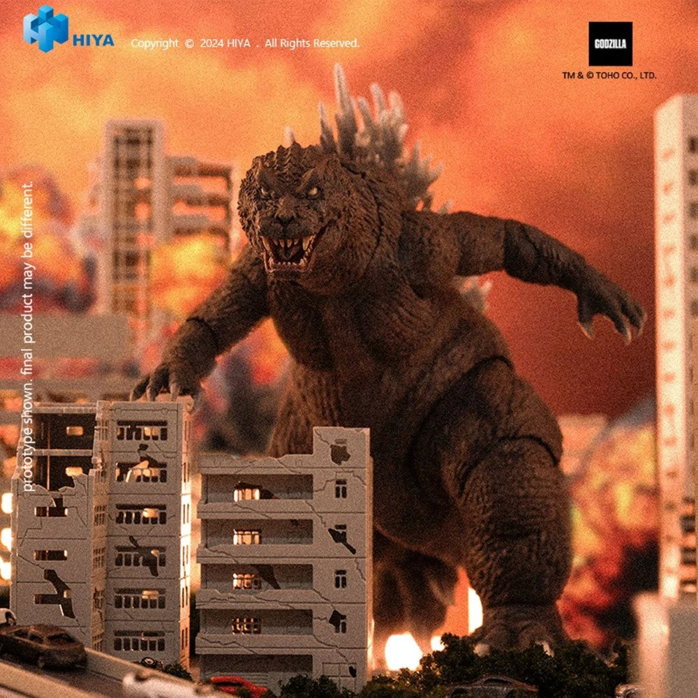 Godzilla 2001 Exquisite Basic Series Action Figure 7 Inch NIB with detailed sculpt and articulated limbs by Exquisite