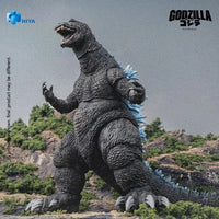 Heat Ray Godzilla 2001 Giant Monsters All-Out Attack Action Figure 7 Inch NIB by Exquisite with textured sculpt and blue dorsal fins