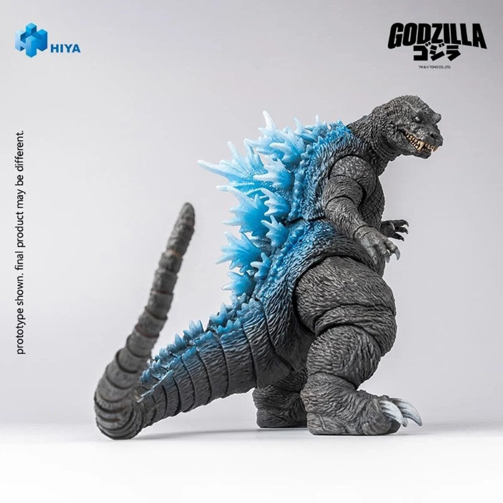 Heat Ray Godzilla 2001 Giant Monsters All-Out Attack Action Figure 7 Inch NIB by Exquisite with blue dorsal spines and textured sculpt
