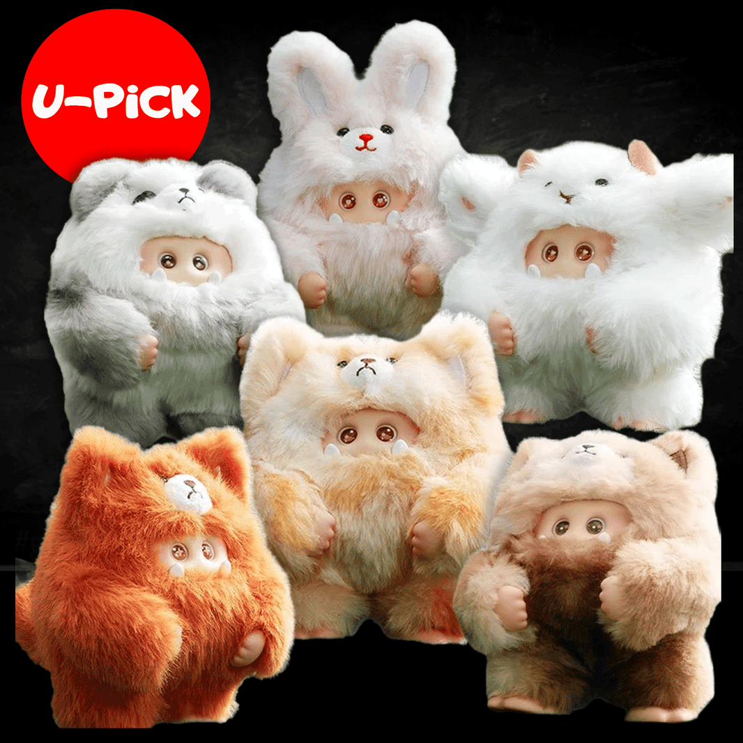 OHKU Giggle Monster Furry Forest plush figures variety set with soft fur and animal-themed costumes U-PICK blind box