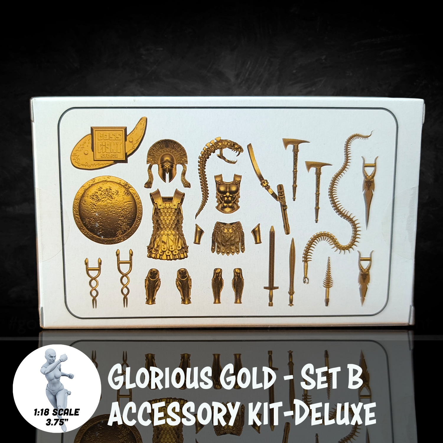 Glorious Set 1:18 Scale Greek & Roman Mythology Glorious Gold Accessory Set B (Cust