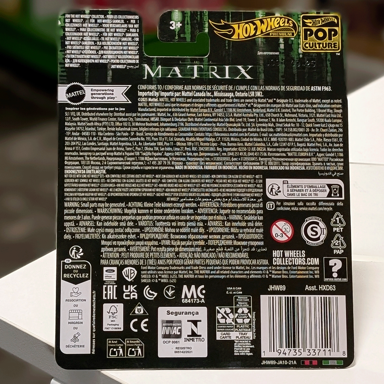 Hot Wheels 64 Lincoln Continental - The Matrix Pop Culture 2026 Premium Die-Cast Vehicle