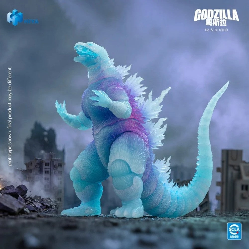 Godzilla 7" Hiya Toys Action Figure Exquisite Basic Godzilla 2000 Infrared AE standing on city rubble