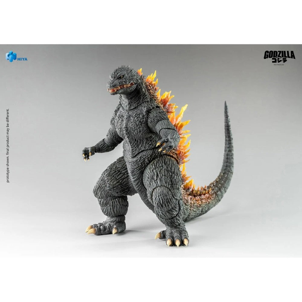 Godzilla 2000 Godzilla Millennium Heat Ray Exquisite Basic Series Action Figure 6 inch by Exquisite with fiery dorsal fins