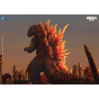 Godzilla 2000 Godzilla Millennium Heat Ray Exquisite Basic Series Action Figure 6 inch by Exquisite with fiery dorsal fins