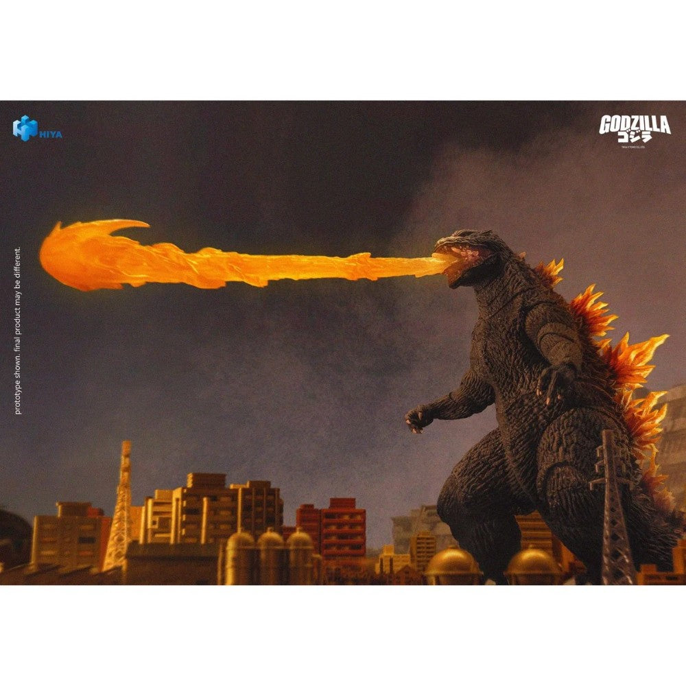 Godzilla 2000 Godzilla Millennium Heat Ray Exquisite Basic Series Action Figure 6 inch by Exquisite with fire breath effect
