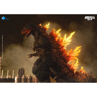 Godzilla 2000 Godzilla Millennium Heat Ray Exquisite Basic Series Action Figure 6 inch by Exquisite with fiery dorsal fins.