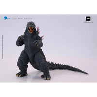 Godzilla 2000/1999 Millennium Hiya Toys Exquisite Basic 7-Inch Action Figure new in box with detailed sculpted texture and purple dorsal fins