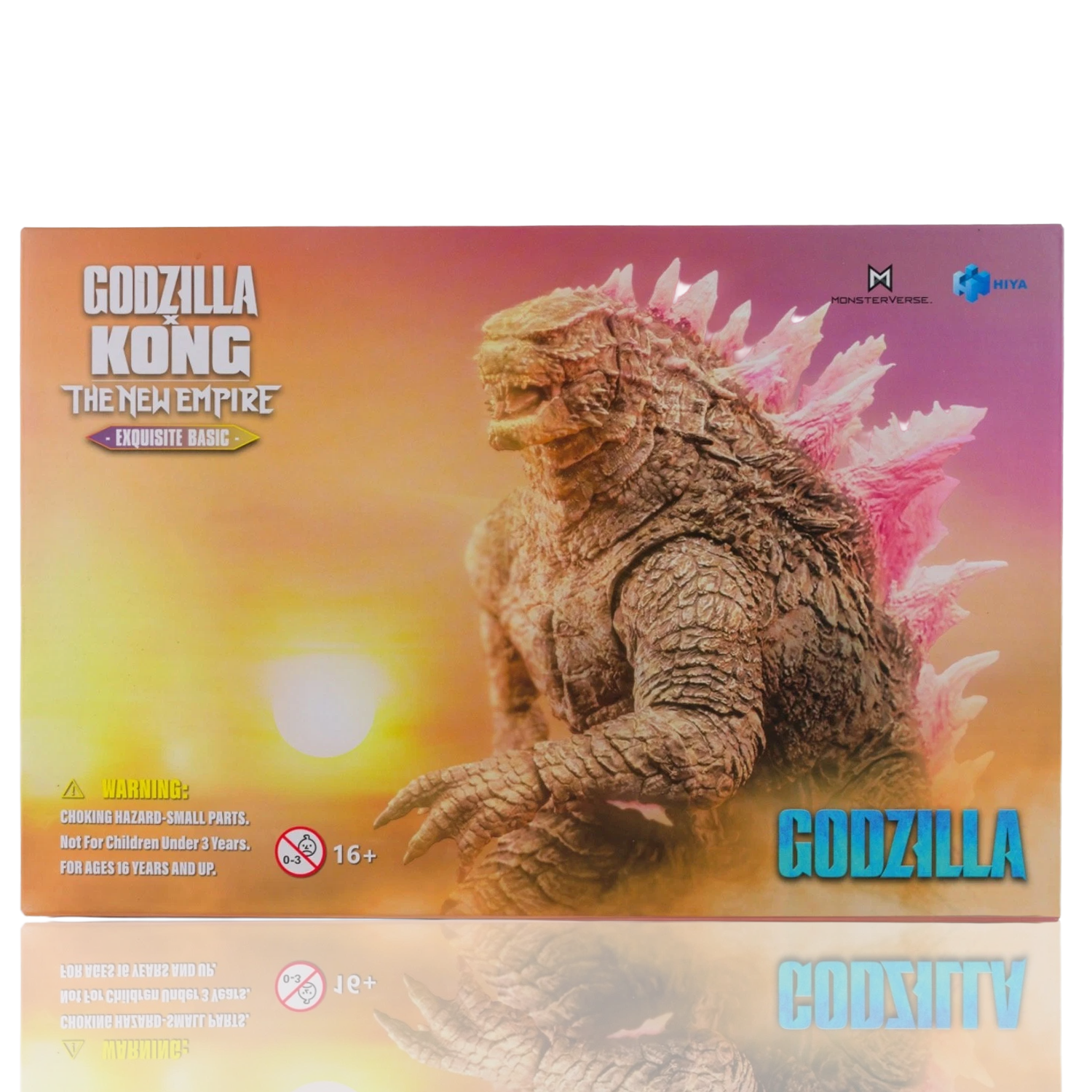 Godzilla Evolved The New Empire Heat Ray Exquisite Basic Series Action Figure NIB with detailed sculpt and pink dorsal fins by Exquisite